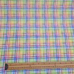 Rainbow Grid Check Cotton