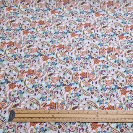 Orchid Paisley Cotton Lawn - Image 3
