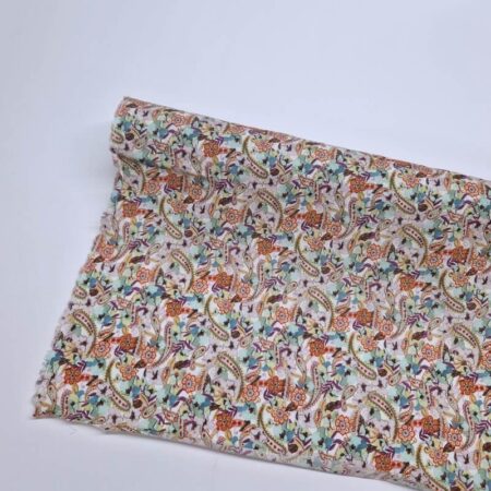 Orchid Paisley Cotton Lawn