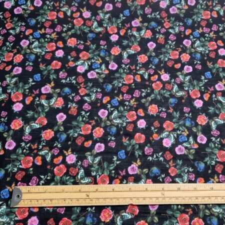 Butterfly Roses Cotton Lawn - Image 4
