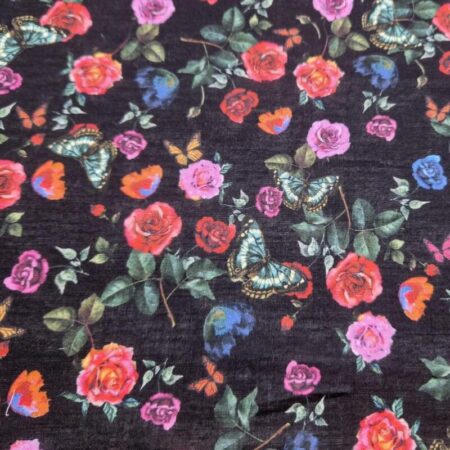 Butterfly Roses Cotton Lawn - Image 3