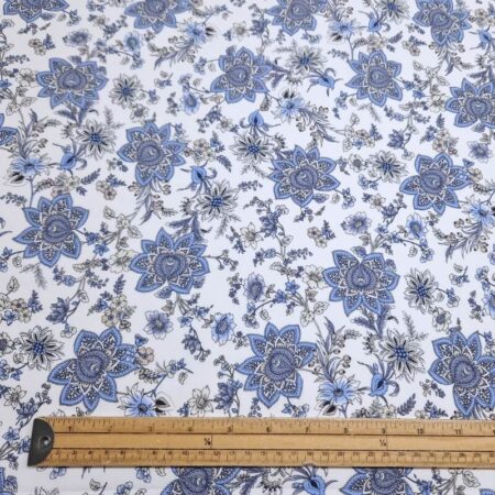Sky Floral Cotton Poplin - Image 3