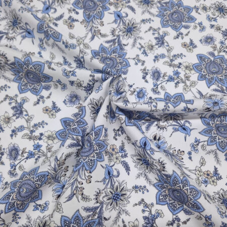Sky Floral Cotton Poplin - Image 2