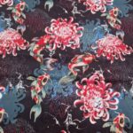 Chrysanthemum Koi Cotton Spandex