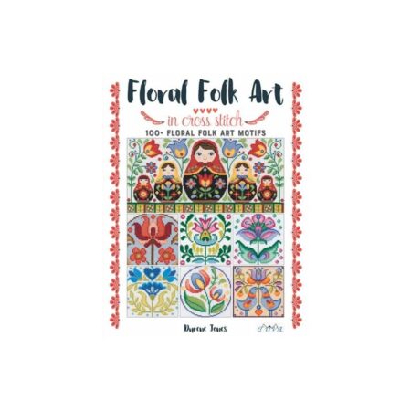 Floral Folk Art in Cross Stitch