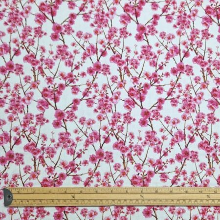 Cherry Blossom Linen Rayon Blend - Image 3