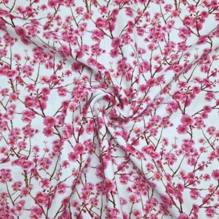 Cherry Blossom Linen Rayon Blend - Image 2