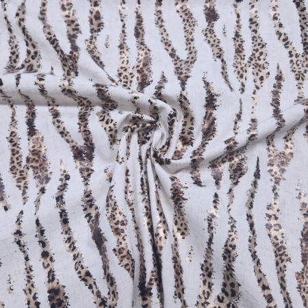 Animal Print Scratches Linen Viscose - Image 3