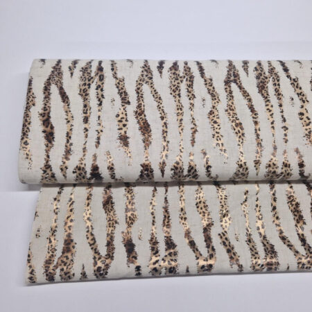 Animal Print Scratches Linen Viscose