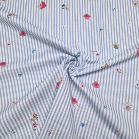 Pinstripe Blooms Cotton - Image 5