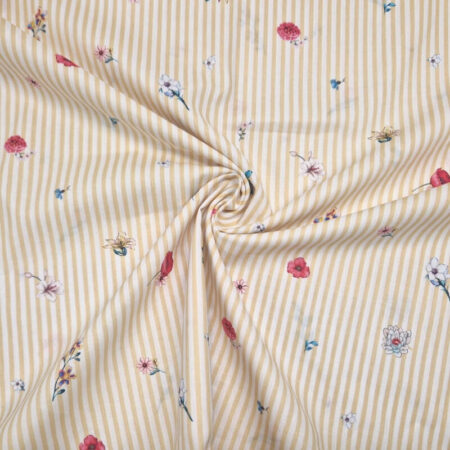 Pinstripe Blooms Cotton - Image 3