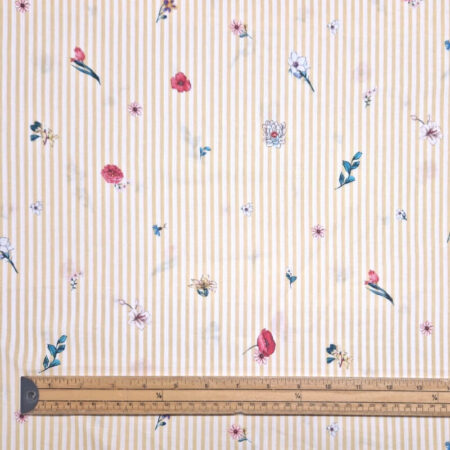 Pinstripe Blooms Cotton - Image 2