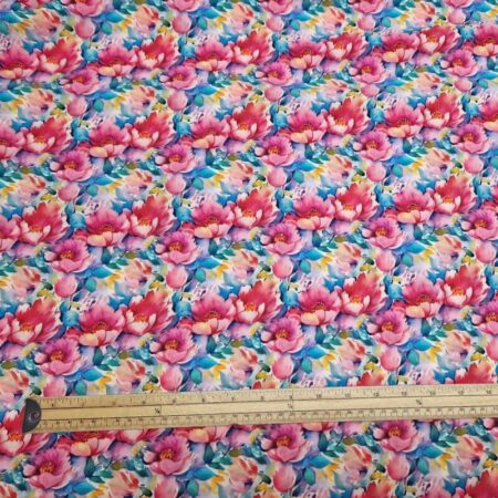 Watercolour Blossom Viscose - Image 2