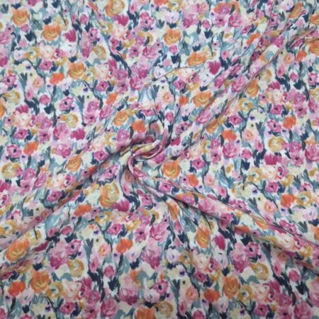 Pastel Flowers Viscose - Image 2