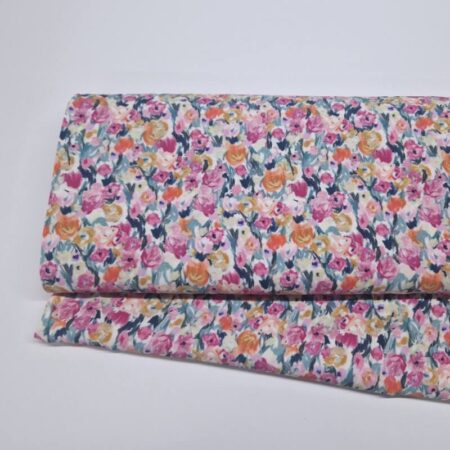 Pastel Flowers Viscose