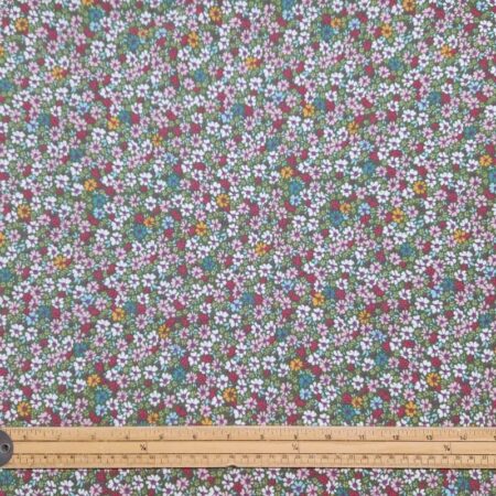 Blooms on Olive Viscose - Image 3
