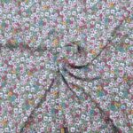 Blooms on Olive Viscose