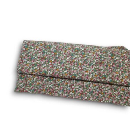 Blooms on Olive Viscose