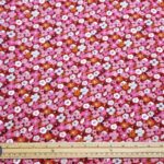 Blooms on Red Viscose
