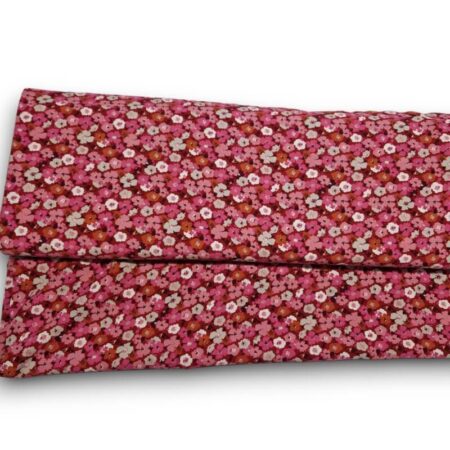 Blooms on Red Viscose
