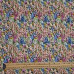 Whimsical Floral Embroidery Effect Cotton