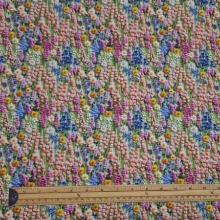 Whimsical Floral Embroidery Effect Cotton - Image 17