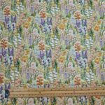 Whimsical Floral Embroidery Effect Cotton