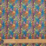 Whimsical Floral Embroidery Effect Cotton