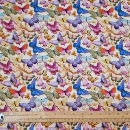 Whimsical Floral Embroidery Effect Cotton - Image 9