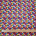 Whimsical Floral Embroidery Effect Cotton