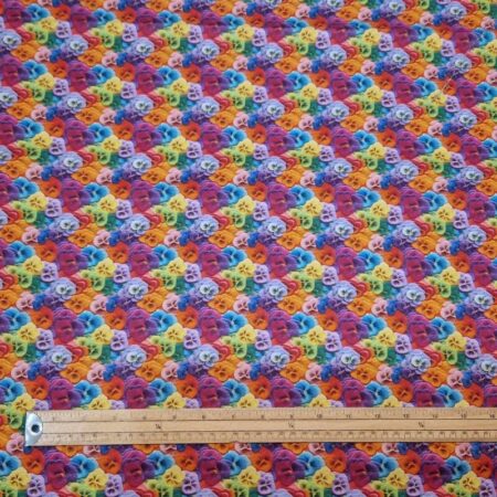 Whimsical Floral Embroidery Effect Cotton - Image 5