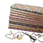 Whimsical Floral Embroidery Effect Cotton