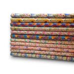 Whimsical Floral Embroidery Effect Cotton
