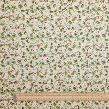 Modern Holly Spray Christmas Patchwork - Image 2