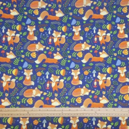 Woodland Foxes Polycotton - Image 3