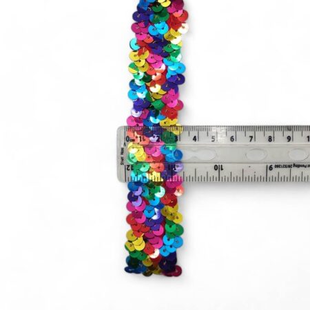 Rainbow Sequin Elastic Trim - Image 4