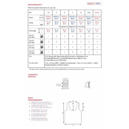 Sirdar Top Pattern 10749 - Image 2