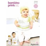 Stylecraft Bambino Prints Tank Top and Hat Pattern 10063