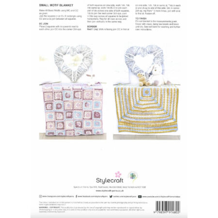 Stylecraft Bambino Prints Crochet Top and Blanket Pattern 10065 - Image 2