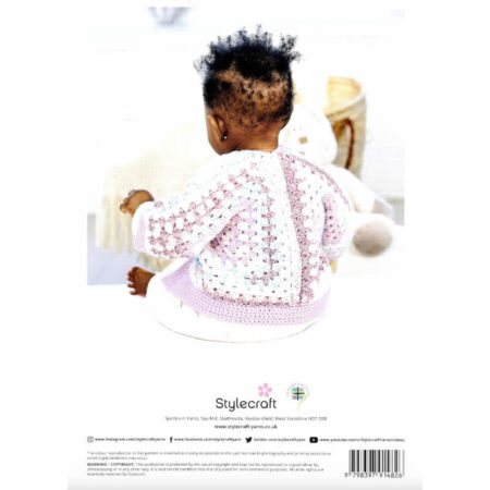Stylecraft Bambino Prints Crochet Hexagon Cardigans Pattern 10067 - Image 2