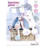 Stylecraft Bambino Prints Dolly and Polly the Rabbit Toys Pattern 10069
