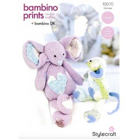Stylecraft Bambino Prints Tommy and Johnny the Mouse Toys Pattern 10070