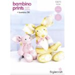 Stylecraft Bambino Prints Tara and Tikka the Cat Toys Pattern 10071