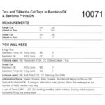 Stylecraft Bambino Prints Tara and Tikka the Cat Toys Pattern 10071