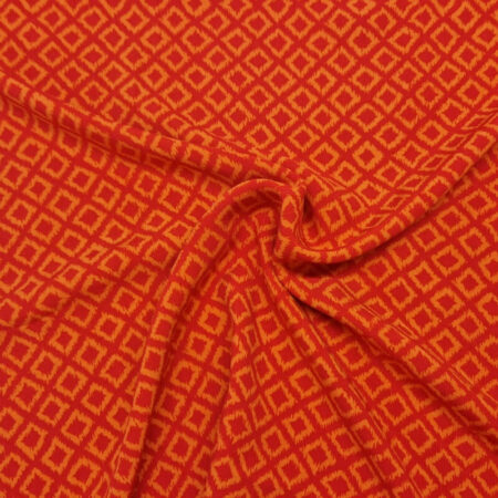 Red-Orange Diamond Viscose - Image 2