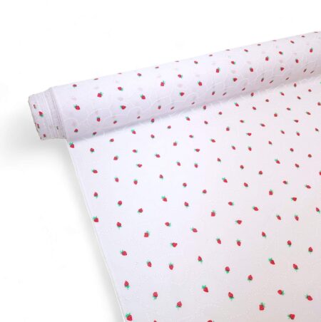 Strawberry Hearts Polycotton