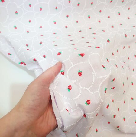 Strawberry Hearts Polycotton - Image 5