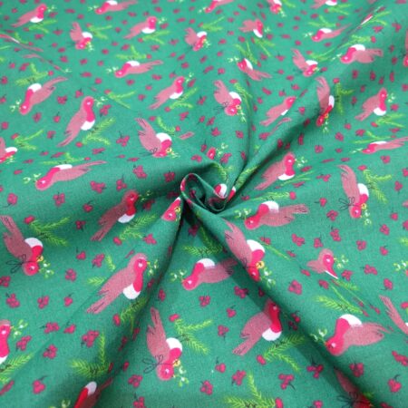 Robins Christmas Polycotton - Image 6