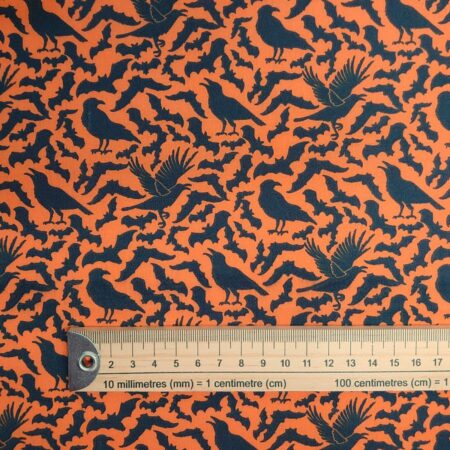 Bats and Crows Halloween Polycotton