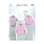 James C Brett Flutterby Cardigans and Sweater Pattern JB888
